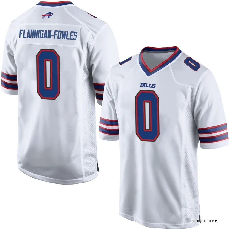 Demetrius Flannigan-Fowles Men's Buffalo Bills Nike Jersey - Game White
