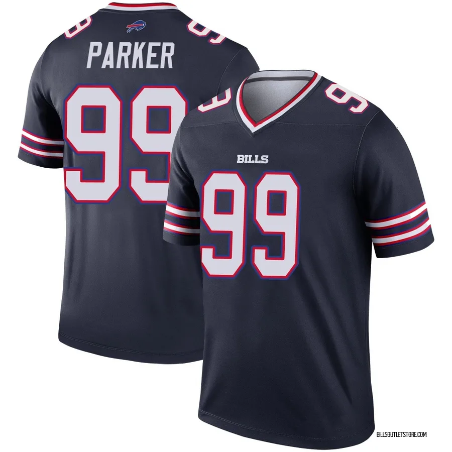T.J. Parker Men's Buffalo Bills Nike Inverted Jersey - Legend Navy